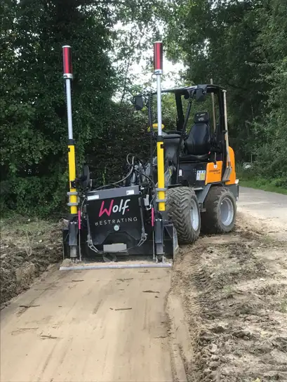 Lasergestuurde shovel